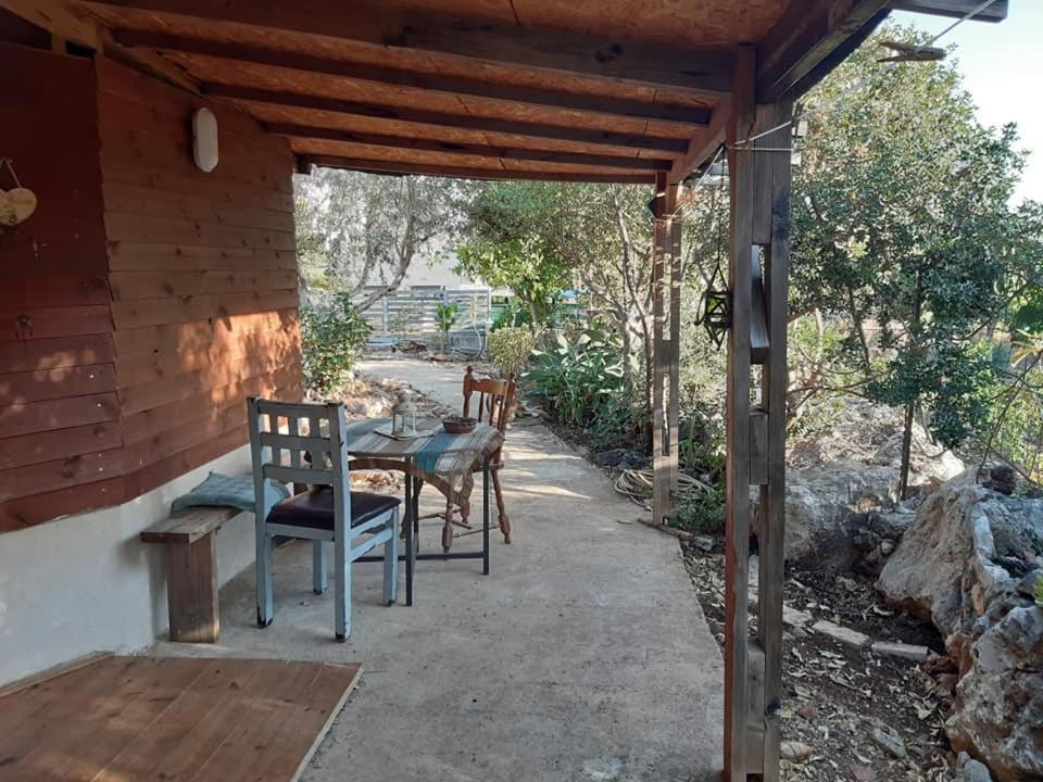 בקתת עץ בחורש במנות - דום גיאודזי - Wooden Cabin In Manot المظهر الخارجي الصورة