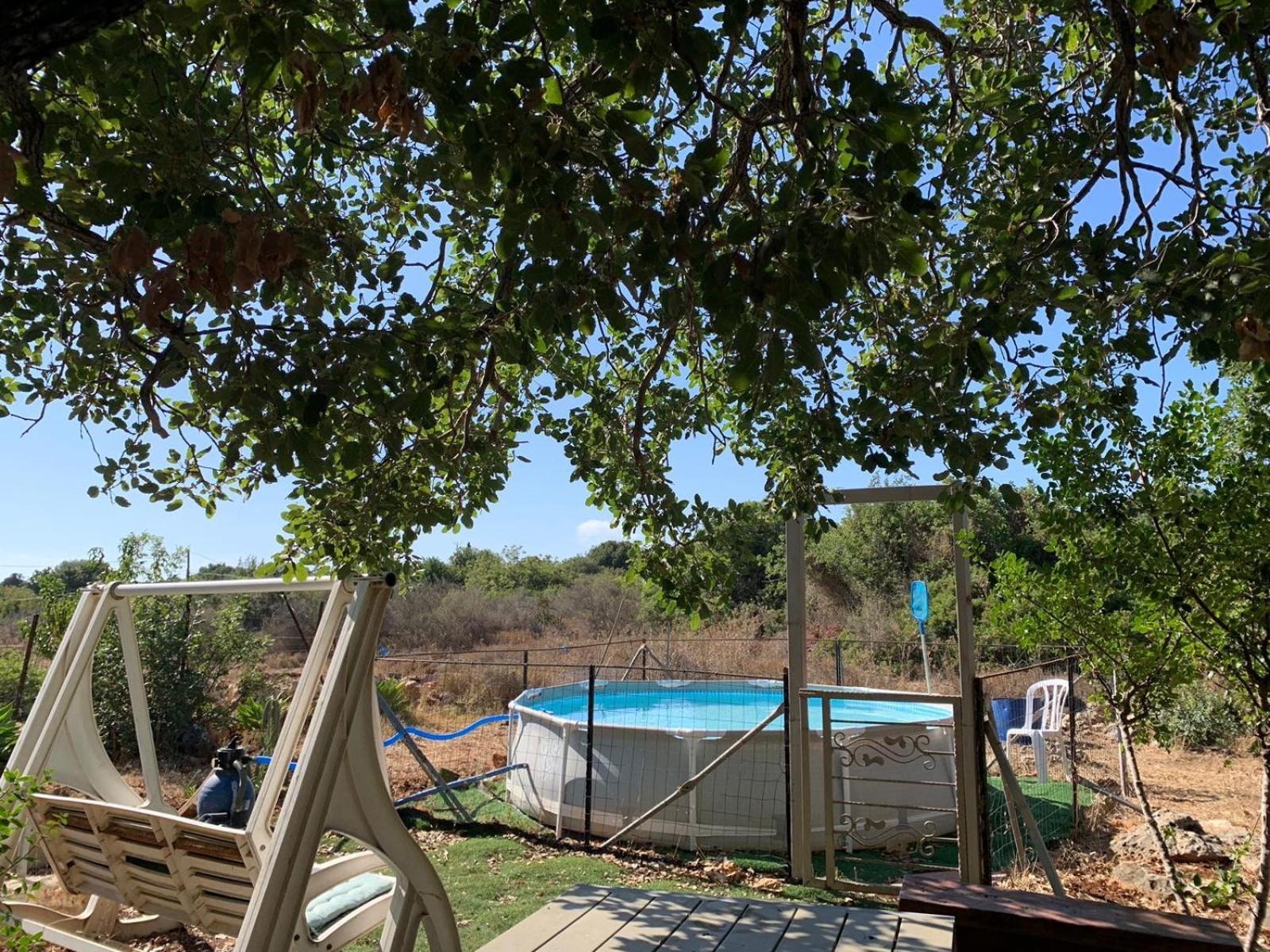 בקתת עץ בחורש במנות - דום גיאודזי - Wooden Cabin In Manot المظهر الخارجي الصورة